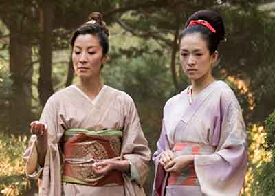 Chiyo learning with Mameha how to become a Geisha